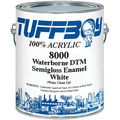 TUFF BOY 100% ACRYLIC DTM SEMI-GLOSS 8000 STOCK COLORS