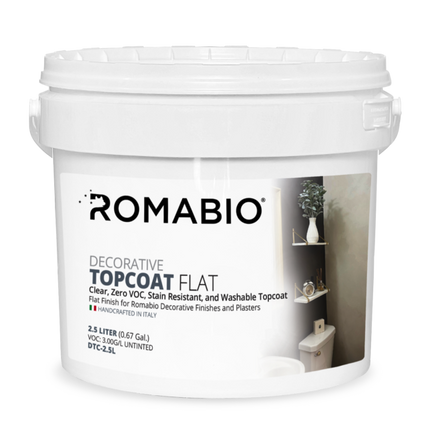Romabio Decorative Topcoat Flat - 2.5L