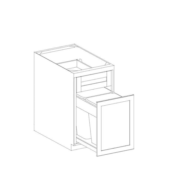 TRASH CAN PULLOUT BASE CABINET (with kit)