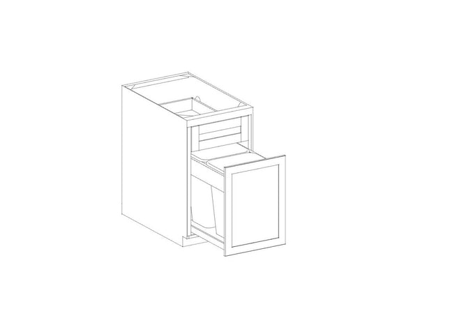 TRASH CAN PULLOUT BASE CABINET (with kit)