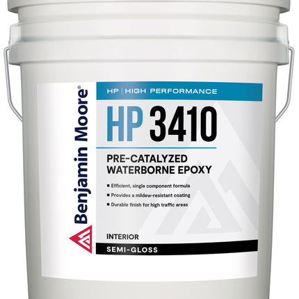 BENJAMIN MOORE HP3410 High Performance Pre-Catalyzed Waterborne Epoxy - Semi-Gloss