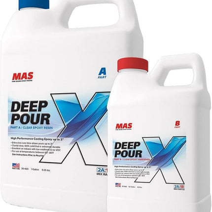 MAS Epoxies 30-460 1.5gal Kit Deep Pour X Epoxy Resin
