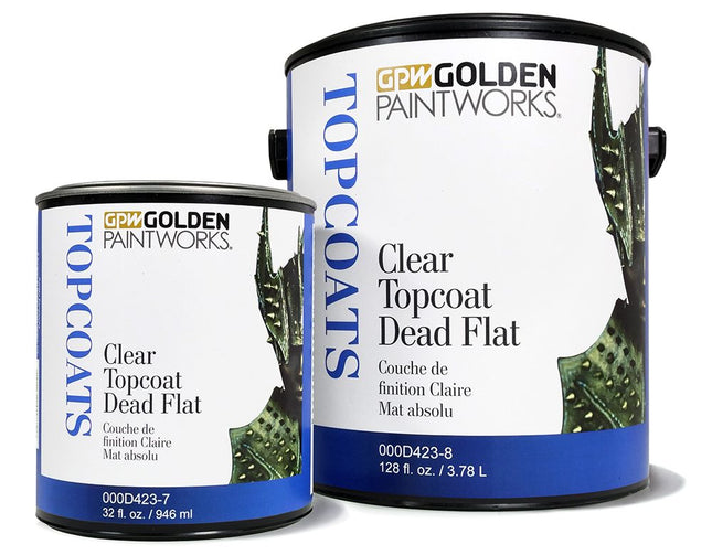 GOLDEN PAINTWORKS CLEAR TOPCOAT DEAD FLAT GAL