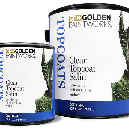 GOLDEN PAINTWORKS CLEAR TOPCOAT SATIN GAL