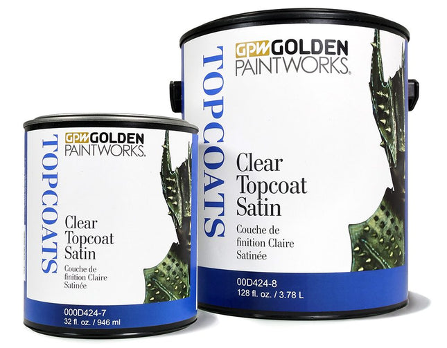 GOLDEN PAINTWORKS CLEAR TOPCOAT SATIN GAL