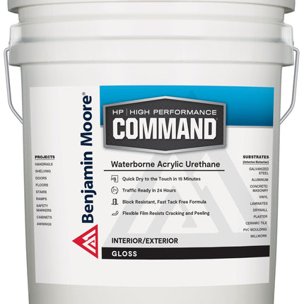BENJAMIN MOORE COMMAND Gloss HP3900 Waterborne Acrylic Urethane