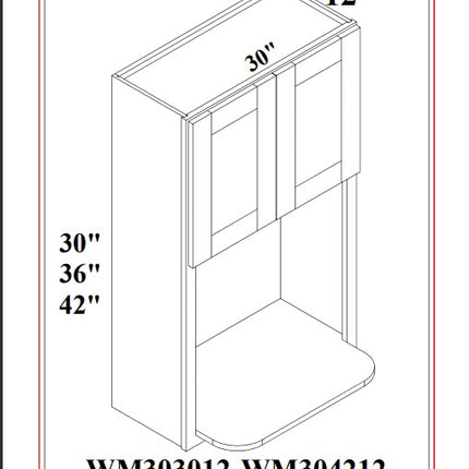 WALL MICROWAVE CABINET