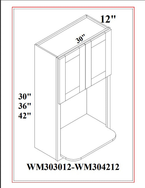 WALL MICROWAVE CABINET