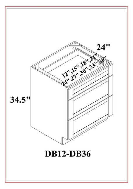 DRAWER BASES | 3 DRAWERS