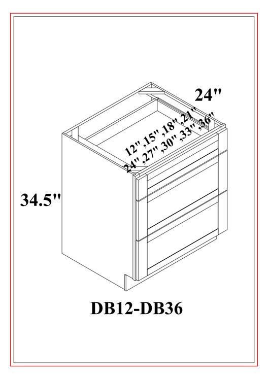 DRAWER BASES | 3 DRAWERS