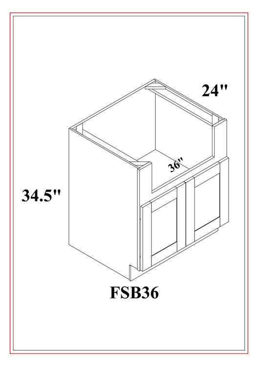 FARM SINK CABINET BASE 36"