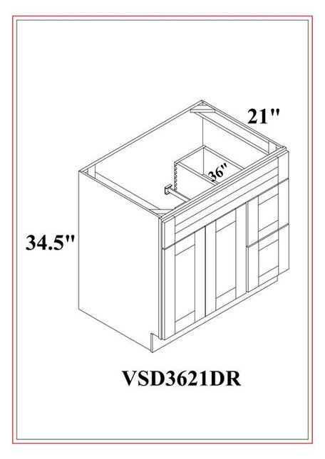 VANITY DRAWER COMBO DRAWER RIGHT