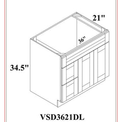 Collection image for: SINK VANITY CABINETS SHAKER WHITE