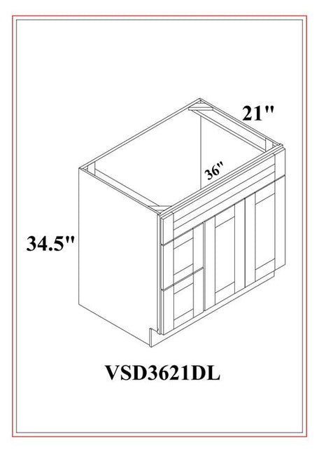 VANITY DRAWER COMBO DRAWER LEFT