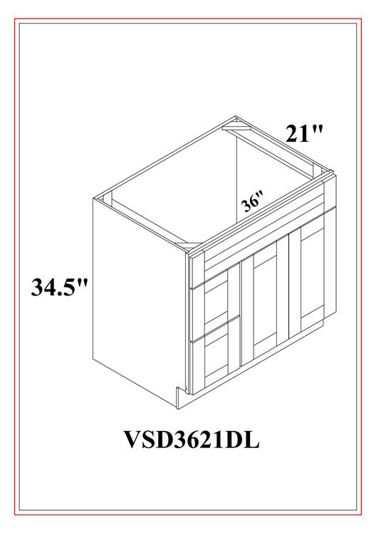 VANITY DRAWER COMBO DRAWER LEFT