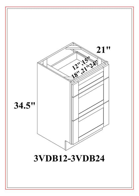 VANITY DRAWER CABINET BASE