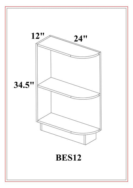 BASE CABINET END SHELF