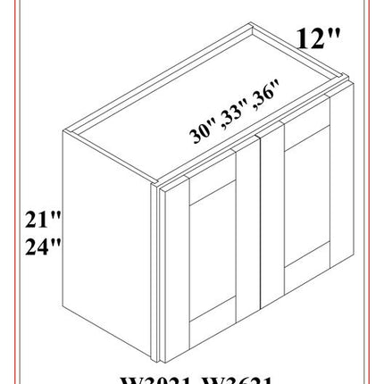REFRIGERATOR WALL CABINETS DOUBLE DOOR