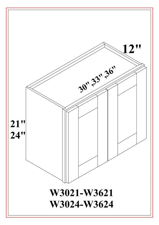 REFRIGERATOR WALL CABINETS DOUBLE DOOR
