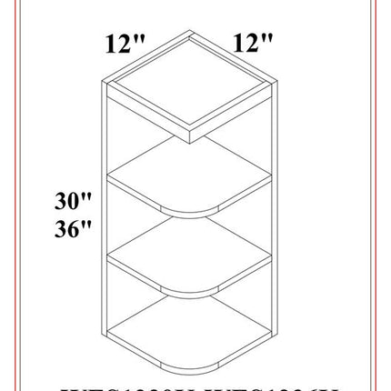 WALL END SHELF