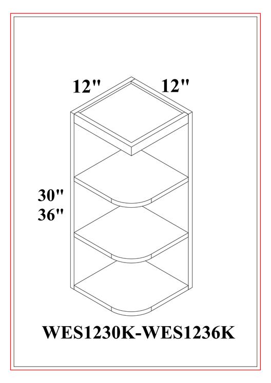 WALL END SHELF