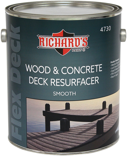 Richard's FlexDeck Wood & Concrete Deck Resurfacer Coating