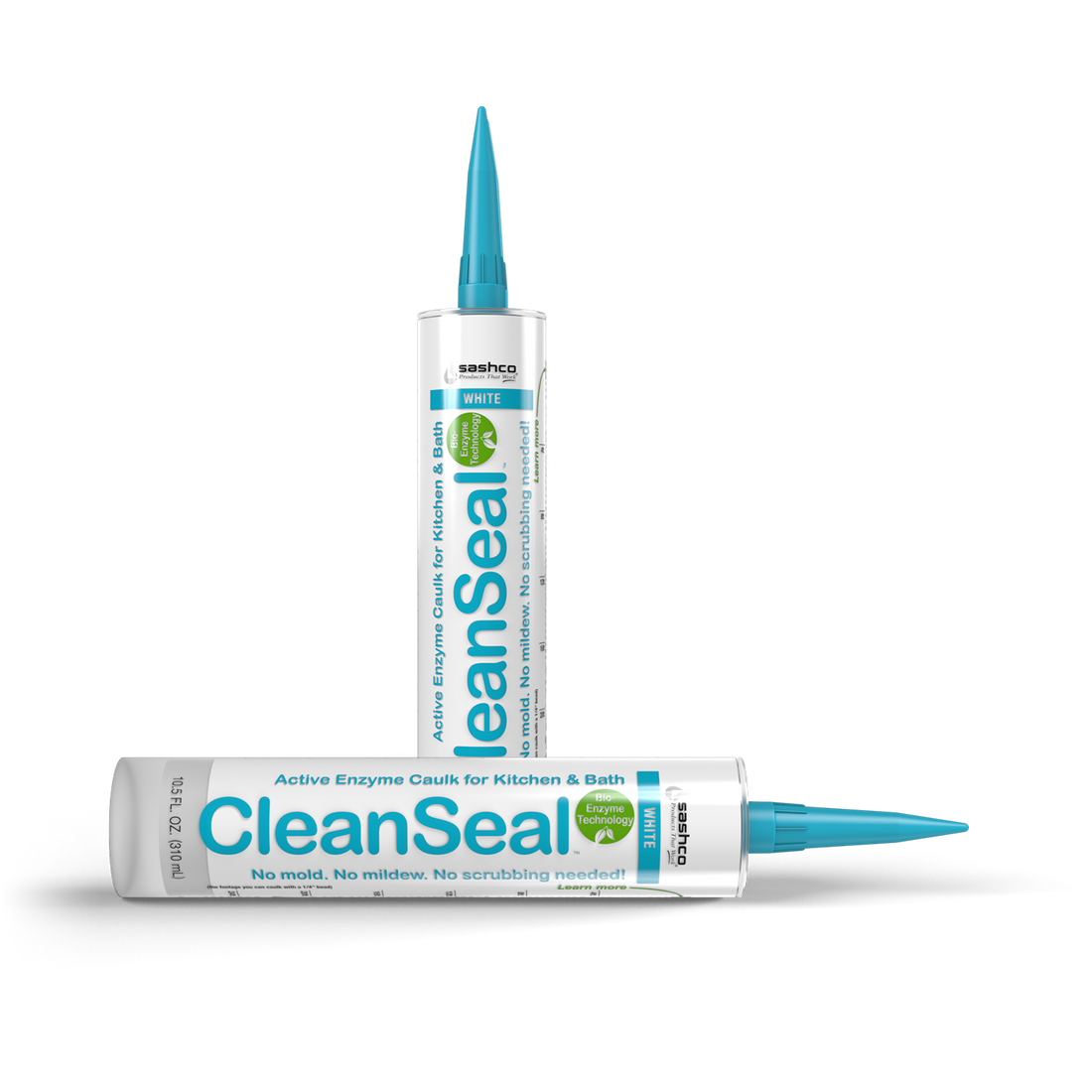 Sashco® Cleanseal Clear and White Sealant 10.5 oz Tube