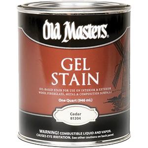 Old Masters Cedar Oil Based Gel Stain Qt