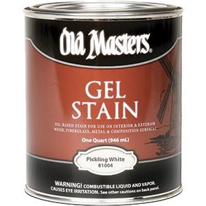 Old Masters Pickling White Oil Based Gel Stain Qt