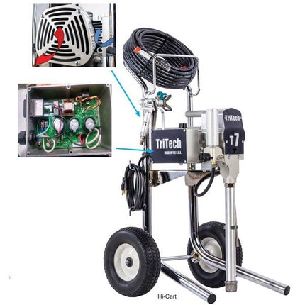 TriTech T5 Airless Paint Sprayer 1.3 HP with Hi Cart - Free Nationwide Shipping!