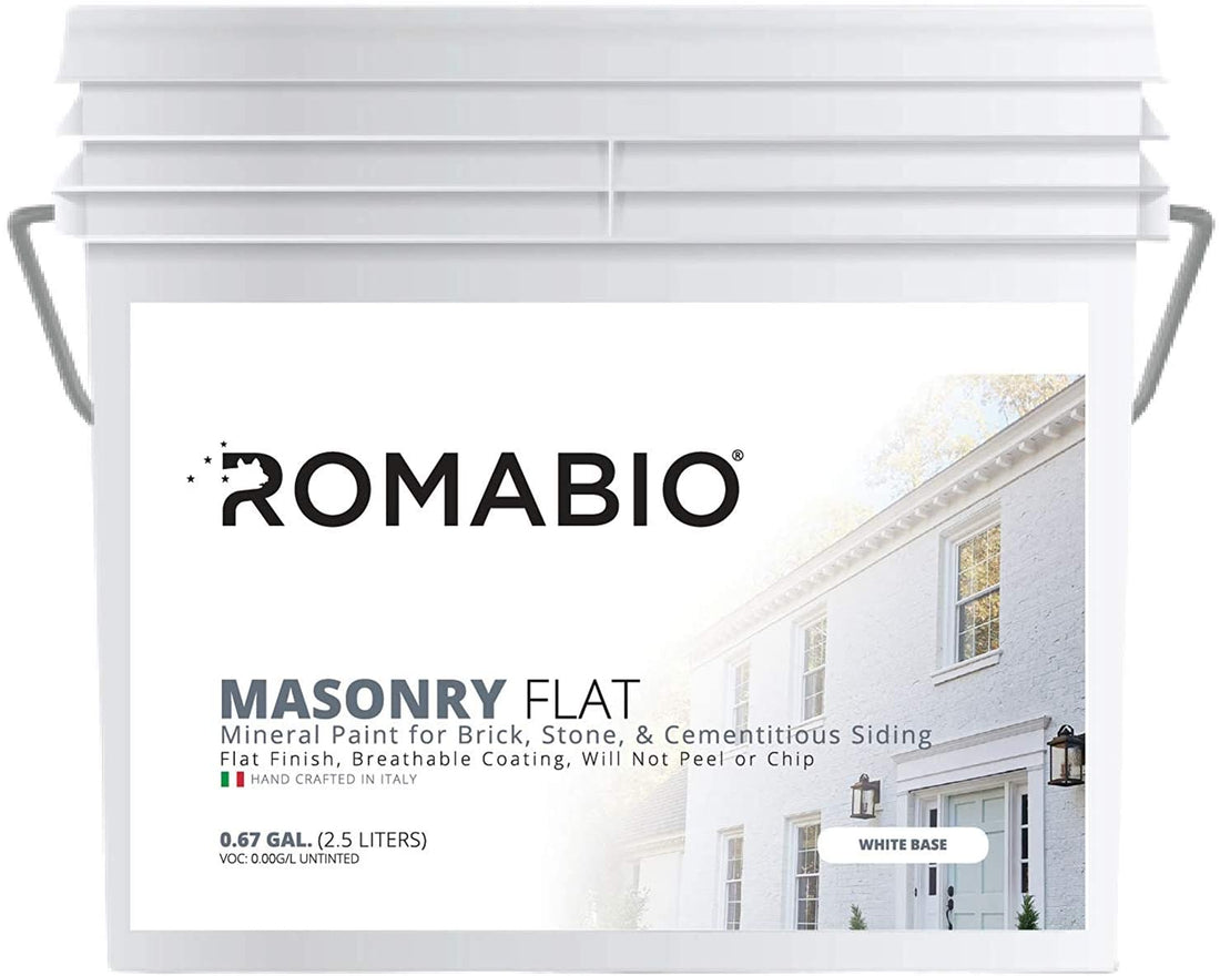Romabio Biodomus I Masonry Exterior Flat Paint - 1L White Base