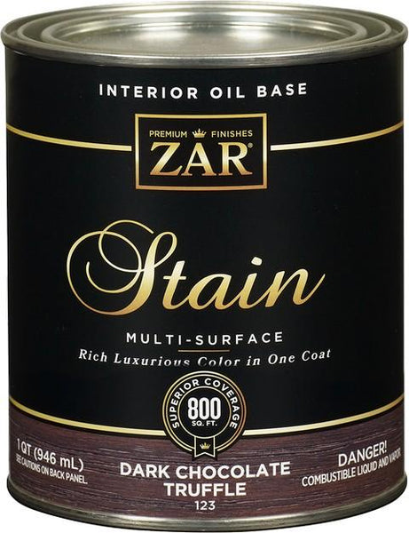 ZAR® Dark Chocolate Truffle Qt Interior Oil Wiping Stain 123