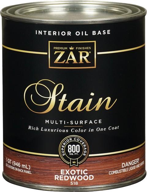 ZAR® Exotic Redwood Qt Interior Oil Wiping Stain 518