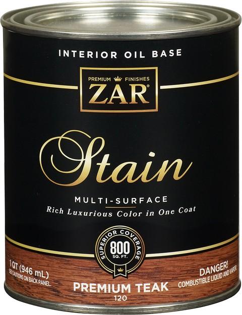 ZAR® Premium Teak Qt Interior Oil Wiping Stain 120